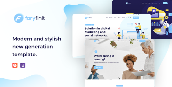 Themeforest 29880350 Faryfinit Multipurpose Blogger Template zip 